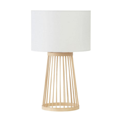 Nova Luce LOIS Tafellamp met ronde kap, naturel, E27 fitting, 1x12W