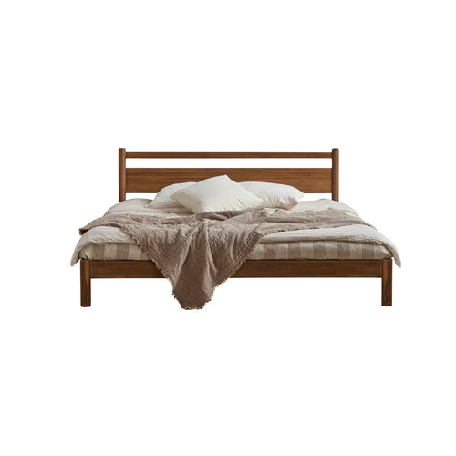 Tikamoon Teakhouten bed Taku teak 190 x 214 - Bruin - vtwonen shop