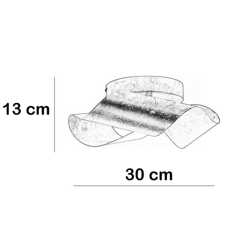 Freelight plafondlamp Pecco - 1 lichts - 30  x 13   cm - goud - vtwonen shop