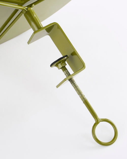 Mica Decorations Aston Dienblad met Klem - H30 x Ø31 cm - Metaal - Donkergroen - vtwonen shop