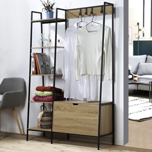 Calicosy - 5-vaks kledingkast LEXIE - 35x105x160 cm