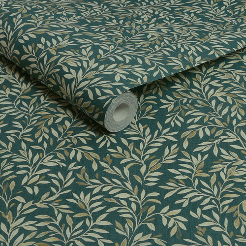 Next vliesbehang Ditsy Leaf groen 10mx52cm