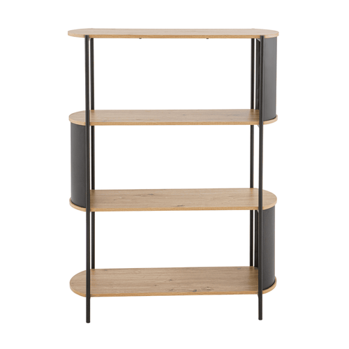 Calicosy - EKLO Rechte boekenkast - Licht hout - 34x100x133,5 cm