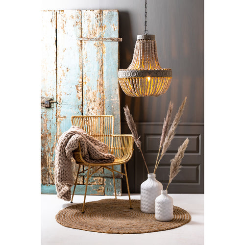 Light & Living hanglamp Luna - wit - Ø51cm