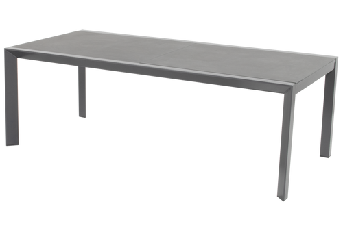 Hartman Uitschuifbare Tuintafel California - Grijs Glas - 220/340cm