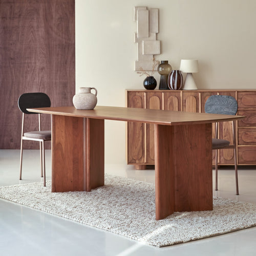 Tikamoon Tafel in massief acacia voor 6 personen - Bruin - vtwonen shop