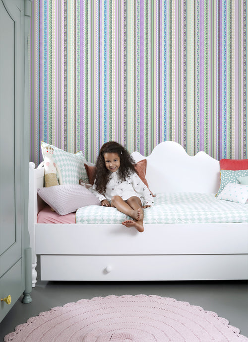 ESTAhome behang lintjes pastelkleuren - 53 cm x 10.05 m - 138143