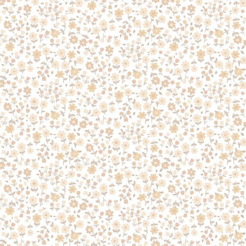 ESTAhome behang bloemetjes beige - 53 cm x 10.05 m - 139578