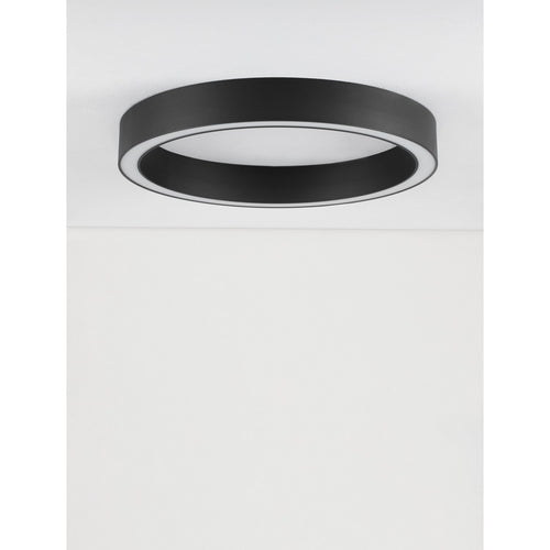 Nova Luce STING Geïntegreerde LED-plafondlamp, halfverzonken, zandkleurig zwart, Triac dimbaar, 40W, 2153lm, 3000K