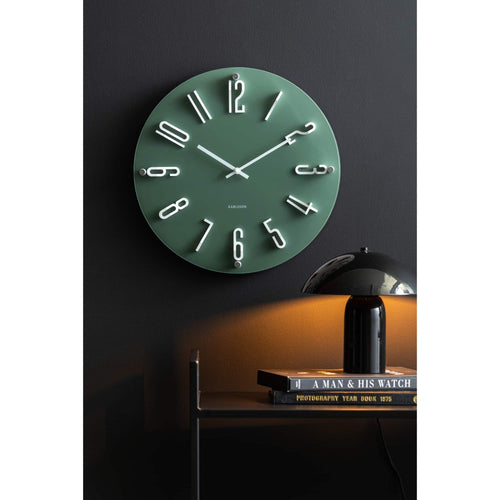 Karlsson wandklok Esencia Elevated - groen - Ø40cm