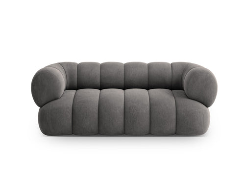 Cosmopolitan Design Bank Koge 2-zits, flueel grijs - 95x180x70cm