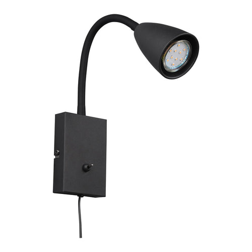 Trio Wanda Wandlamp - GU10 - Zwart
