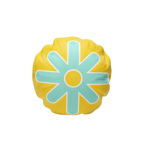 Kare Design Kussen Icon zon geel en turkoois