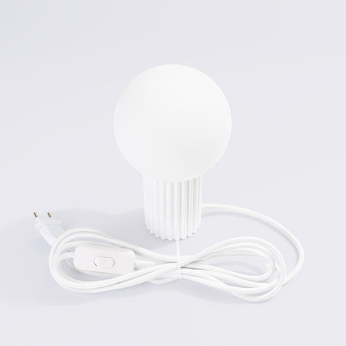 Sollux Lighting Tafellamp HALO wit - 12x12x19cm