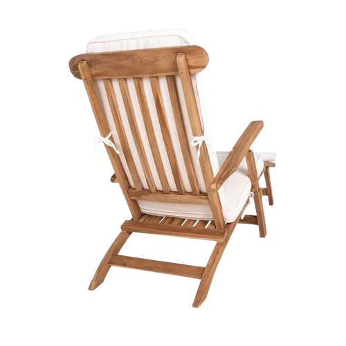 Artichok Jildou ligkussen voor tuin loungestoel gebroken wit  - 197 x 55 cm - vtwonen shop