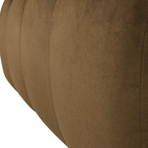 WOOOD eetbank 164 cm met rugleuning Mojo - Velvet - Honinggeel - 83x164x73