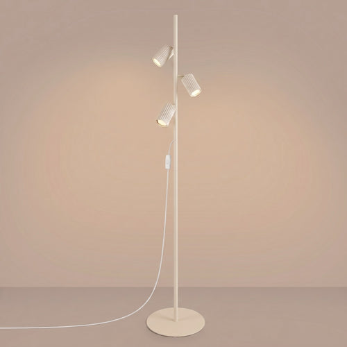 Sollux Lighting Vloerlamp KARBON 3 beige - 30x30x155cm
