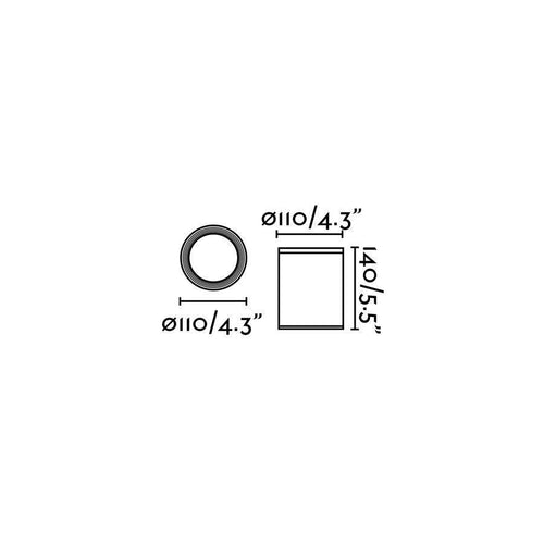 Faro Tasa - 1 Licht Buiten Opbouw Plafondlamp Donkergrijs IP44