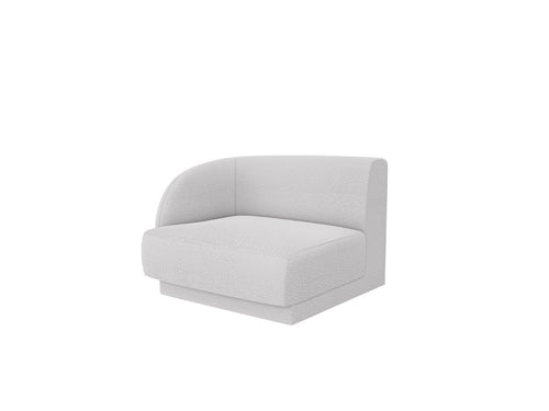 Micadoni linker module Miley boucle lichtgrijs - 90x90x70cm