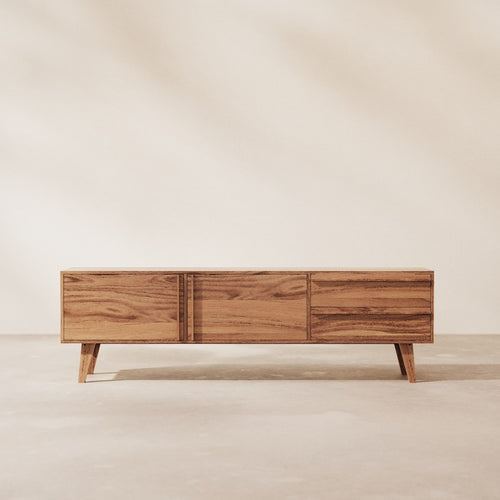 Tikamoon Acaciahouten TV-meubel 180 cm - Donkerbruin