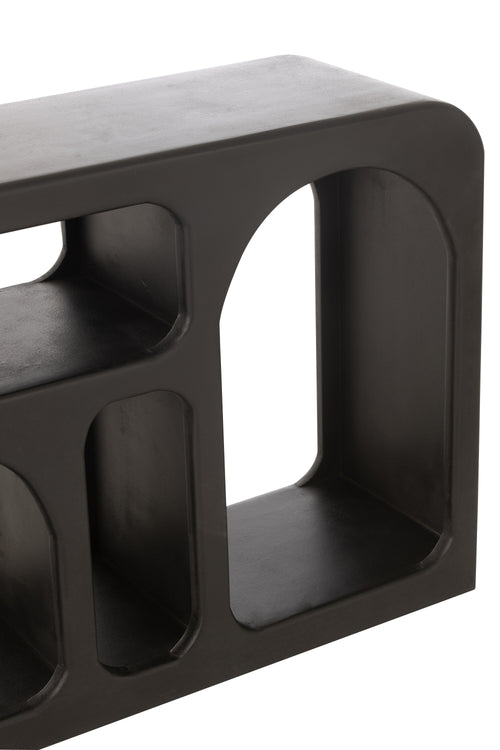 J-Line console Cave - hout - zwart - vtwonen shop