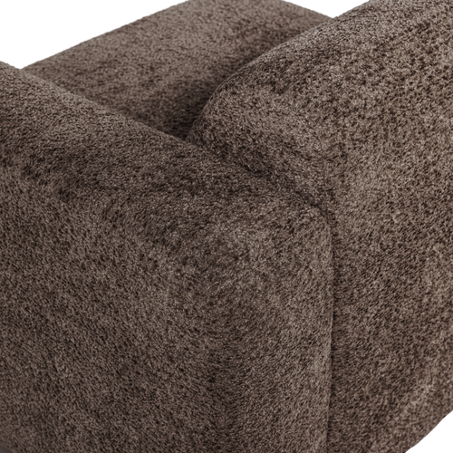 WOOOD 1-zits bank arm rechts Mojo Base - Wollig - Bruin - 74x105x97