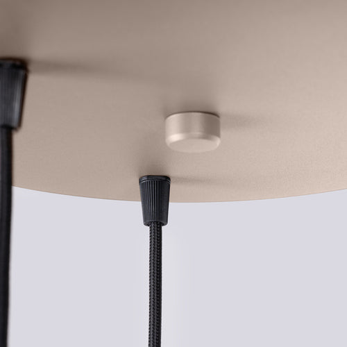Sollux Lighting Hanglamp HALO 3P taupe - 25x25x125cm