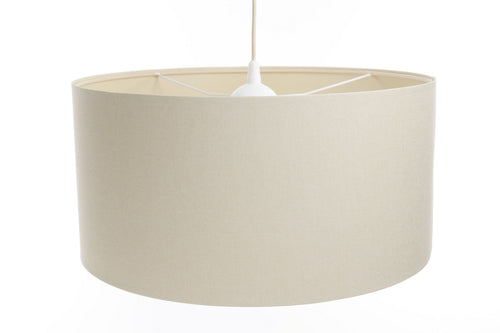bpskoncept hanglamp Aven - crèmekleurige stof - Ø50 cm