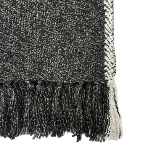 Malagoon plaid Melee - houtskool - 125x150cm