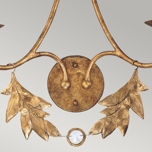 Elstead Sweet Olive - Wandlamp Kaars 2 Lichten Goud, E14