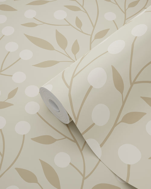 ESTAhome behang bloemmotief beige - 50 x 900 cm - 139591
