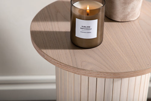 Rebellenclub Bijzettafel Pokka - Ø40 cm - Licht Eiken - vtwonen shop