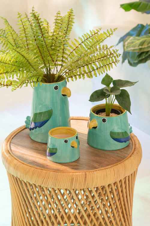 J-Line bijzettafel Cylindrisch - rotan - naturel