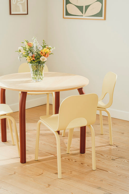 noo.ma MEKO Tafel - Oak & Auburn Red - vtwonen shop