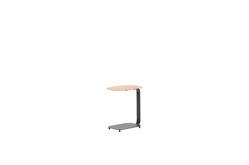 Lucca laptop tafel - 45x30xH51cm - carbon black - teaklook - vtwonen shop