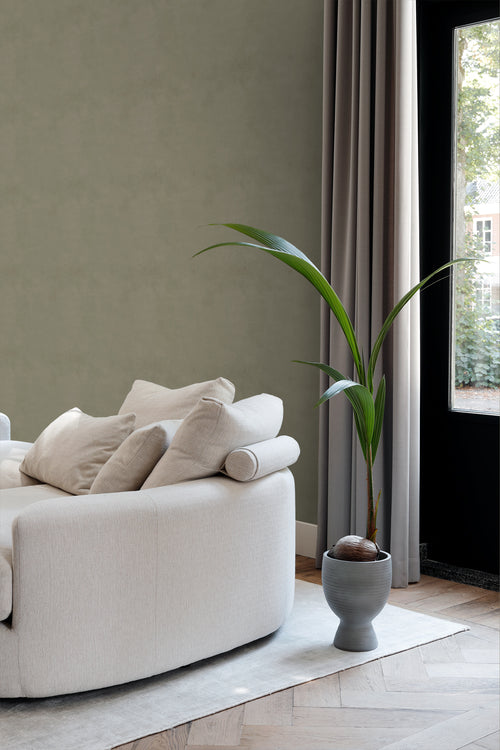 Origin Wallcoverings behang betonlook donkergroen - 50 x 900 cm - 348068 - vtwonen shop