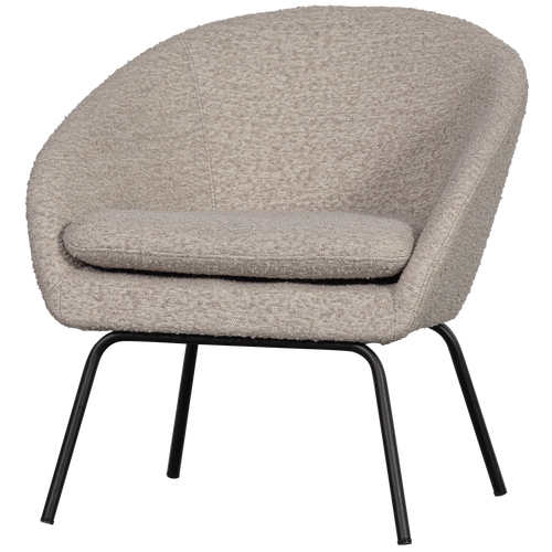 WOOOD fauteuil Ditte - Bouclé - Greige - 72x69x68 - vtwonen shop