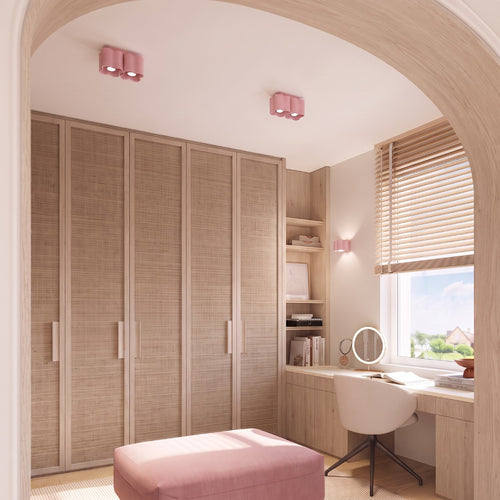 Sollux Lighting Wandlamp OVIO roze G9 - 12x14,5x10cm