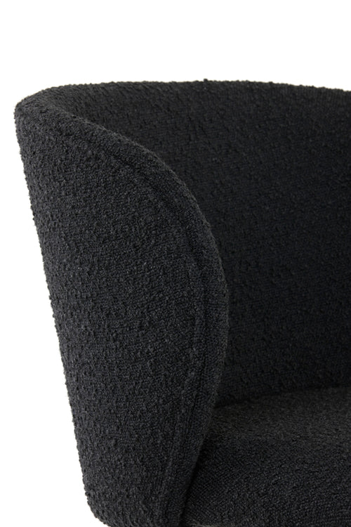 Light & Living eetkamerstoel ELYNA - 56x55x79cm - zwart - Set van 2