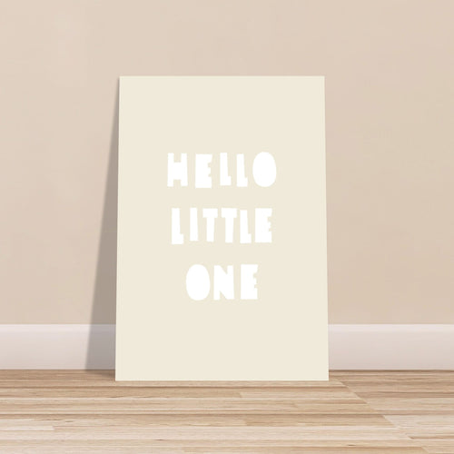 Artfulprints  Hello little one wit   poster 50x70 cm - vtwonen shop