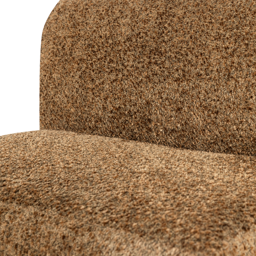 WOOOD eetbank 84 cm rugleuning Mojo Base - Wollig - Honinggeel - 83x84x76