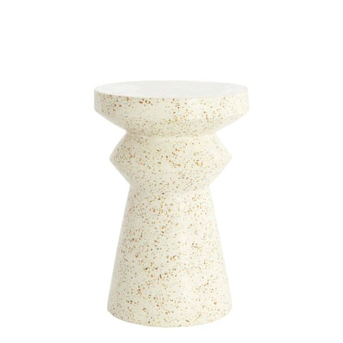 Light & Living bijzettafel Sella - wit - Ø32cm