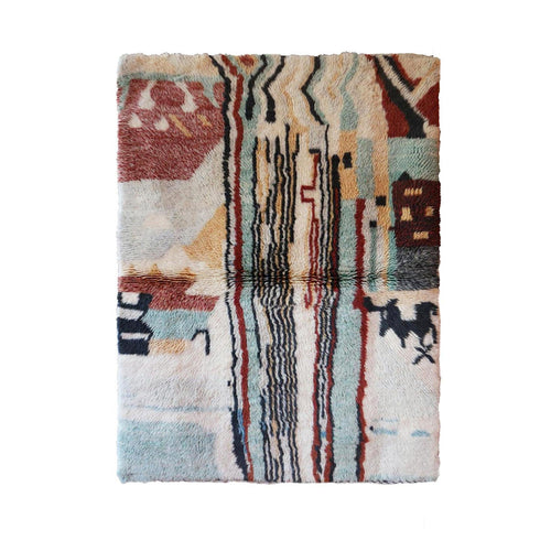 AFK Living vloerkleed Berber - handgemaakt - Wol - 120 cm x 170 cm