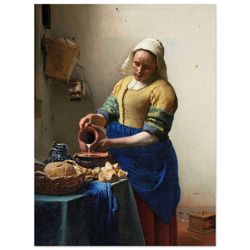 Artfulprints  Johannes Vermeer -  Het melkmeisje   poster 30x40 cm - vtwonen shop
