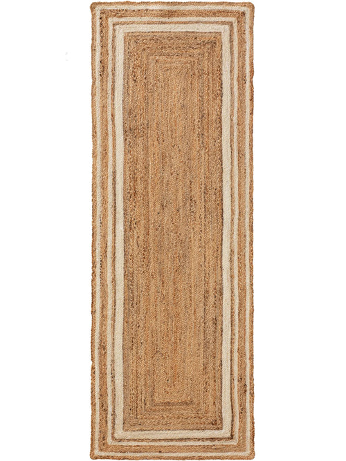 benuta jute loper Jutta - wit - 80x250 cm
