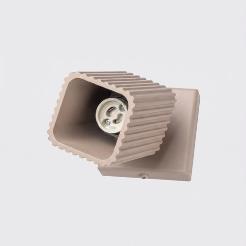 Sollux Lighting Wandlamp RAYO taupe met schakelaar - 8x16x16cm