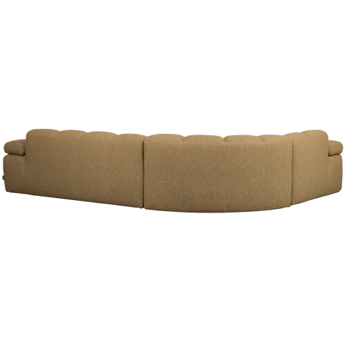 WOOOD hoekbank links Mojo - Bouclé - Geel/Bruin Melange -74x310x230