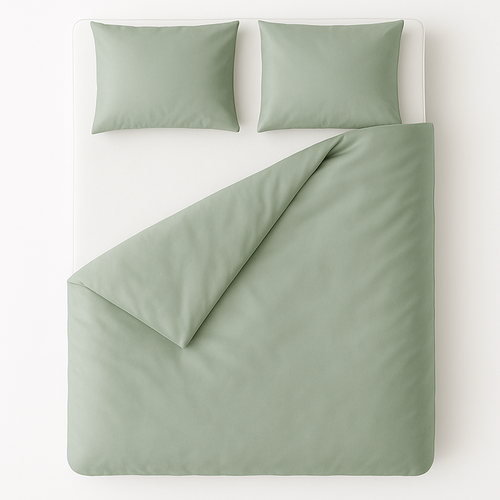Ten Cate 100% katoensatijnen dekbedovertrek - 140x200/220 - groen