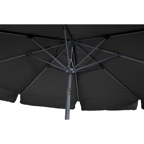 Lesli Living push-up parasol Libra - zwart - Ø300cm