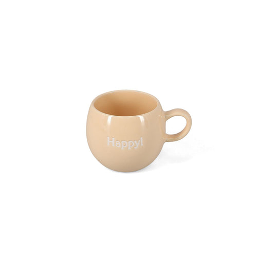 Salt & Pepper - Beker 42cl "Happy!" beige Muggies